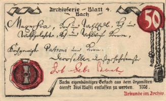 Német Birodalom/Weimari Köztársaság/Mühlhausen 1921. 50Pf (5x), 5 klf db, teljes sor T:I