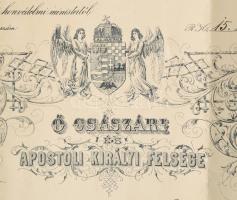 Nyíri Sándor (1854-1911.) honvéd altábornagy, honvédelmi miniszter autográf aláírása hadnagy kezelőt...
