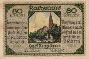 Német Birodalom/Weimari Köztársaság/Rathenow D.N. 50Pf + 75Pf + 80Pf + 90Pf, 4 klf db, teljes sor T:...