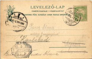 1902 Lucsivna, Lautschburg, Lucivná (Magas-Tátra, Vysoké Tatry); Lucsivnafüred a Krivánnal, Neptun n...