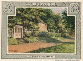 Német Birodalom/Weimari Köztársaság/Weimar 1921. 50Pf (4x), 4 klf db, teljes sor T:I