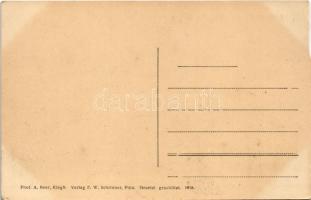 K.u.k. Kriegsmarine Marine-Kommandant kommt an Bord. Phot. A. Beer, Verlag F.W. Schrinner 1916. / An...