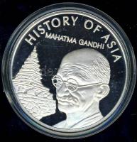 Cokk-szigetek 2004. 1$ Ag "Ázsia története-Gandhi" T:PP Tanúsítvánnyal!