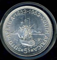 Dél-Afrika 1952. 5Sh Ag "Fokváros felfedezése" T:2 ph.