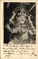 1907 Chinesischer Regengott. Verlag gebr. Trendel Tientsin No. 152. / Chinese rain god (Rb)