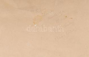 cca 1950-1960 "Felvétel", Kotnyek Antal (1921-1990) fotómontázsa kartonon, jelzés nélkül, ...