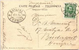1913 Warszawa, Warschau, Warsaw; Krakowskie Przedmiescie / Faubourg de Cracovie / Krakow district, t...