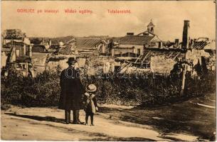 1916 Gorlice, po inwazyi / destruction after the Russian invasion + Kommando der k.u.k. Baukompagnie No. 1/62.