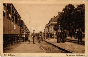 Deliatyn, Delatin, Delatyn, Deljatin; Na dworcu kolejowym / railway station, train (EK)