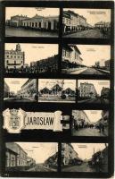 1908 Jaroslaw, Jaruslau; Art Nouveau mosaic with railway station (Rb)