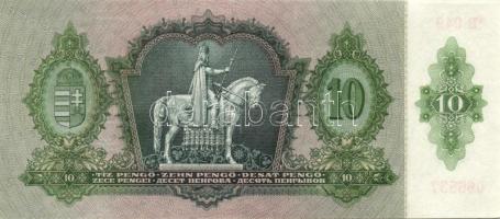 1936. 10P *-gal (5x) egymás utáni sorszámokkal, egyiken papírránccal T:I(többség),I-(egy darab)