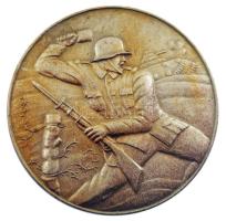 1920-1935. Rohamjelvény Al jelvény (45mm) T:1- patina / Hungary 1920-1945. Assault Badge Al badge (45mm) C:AU patina Sallay 52/a.