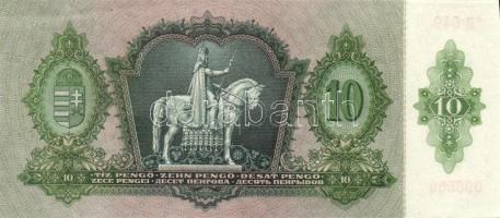 1936. 10P *-gal (10x) egymás utáni sorszámokkal T:I