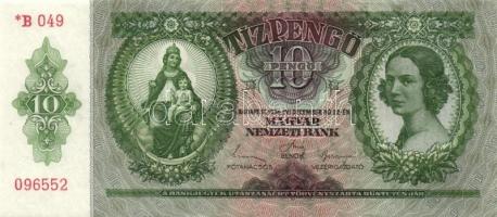 1936. 10P *-gal (10x) egymás utáni sorszámokkal T:I