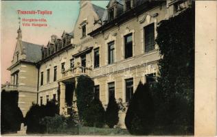 1916 Trencsénteplic, Trencianske Teplice; Hungária nyaraló. Ondreicska Fábián kiadása / Villa Hungaria (vágott / cut)