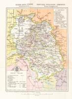 1915 Pozsony Szab. Kir. Város, Pozsony és környéke és Pozsony vármegyének színezett térképei, rajzol...