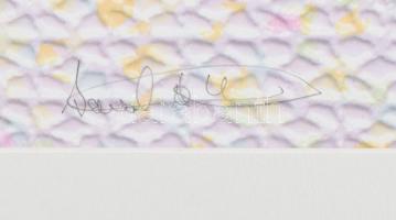 Olvashatatlan jelzéssel: Kompozíció. Nyomat, papír. 50x57 cm. Paszpartuban