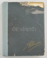 Kb. 162 db RÉGI képeslap régi albumban, vegyes minőségben: sok litho, sorozatok, párok, szecessziós ...