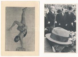 58 db RÉGI és MODERN színészlap és fotó, filmjelenet, együttes főleg képeslap méretben vegyes minősé...