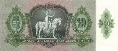 1936. 10P (5x) egymás utáni sorszámokkal, egyik darabon papírránccal T:I