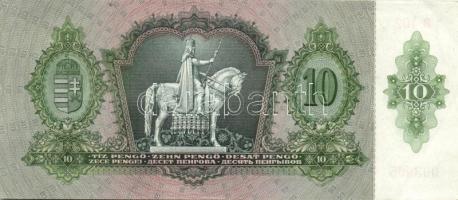 1936. 10P (4x) egymás utáni sorszámokkal, két darabon papírránccal T:I,I-