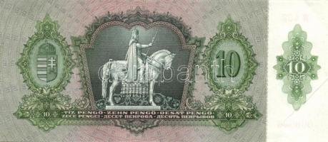 1936. 10P (4x) egymás utáni sorszámokkal, két darabon papírránccal T:I,I-