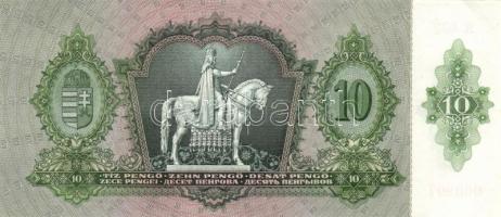 1936. 10P (4x) egymás utáni sorszámokkal, két darabon papírránccal T:I,I-