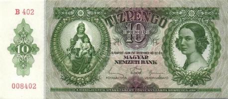 1936. 10P (5x) egymás utáni sorszámokkal T:I