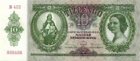 1936. 10P (5x) egymás utáni sorszámokkal T:I