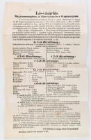 1856 Lóvásárlási hirdetmény Bukovina, Bánát és Vajdaság területén. 29x47 cm / Horse buying tender announcement for Bukowina. Banat, Voivodina. 29x47 c