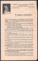 1915 A Nemzeti Áldozatkészség Szobrának Végrehajtó Bizottsága tájékoztatója 4 p