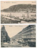 Budapest - 11 db régi főleg használatlan képeslap