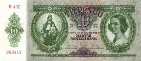 1936. 10P (5x) egymás utáni sorszámokkal T:I(többség),I-(egy darab)