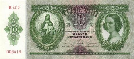 1936. 10P (5x) egymás utáni sorszámokkal T:I(többség),I-(egy darab)