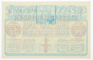 Csehszlovákia 1937. "37. Csehszlovák Osztálysorsjáték" 1/8 sorsjegye öt nyelven (5. osztál...