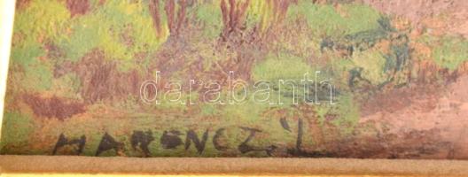 Hárencz János (1899-1969): Lovak Olaj, karton, jelezve balra lent. Fakeretben, 11×14,5 cm