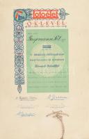 1942 Nagyvárad-Újvidék, Fotóélet oklevél, aláírásokkal