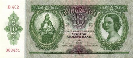 1936. 10P (5x) egymás utáni sorszámokkal T:I