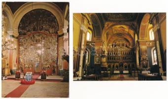 17 db főleg MODERN pravoszláv egyházi vallásos képeslap / 17 mostly modern Orthodox religious postca...