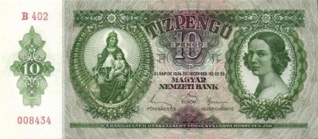 1936. 10P (5x) egymás utáni sorszámokkal T:I