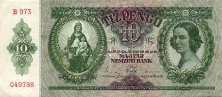 1936. 10P (7x) közte egymás utáni ill. kis ugrású sorszámokkal T:II+