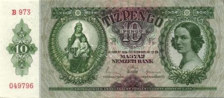 1936. 10P (7x) közte egymás utáni ill. kis ugrású sorszámokkal T:II+