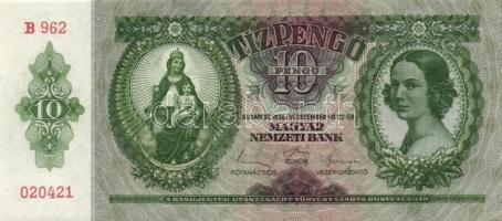 1936. 10P (7x) közte egymás utáni ill. kis ugrású sorszámokkal T:II+