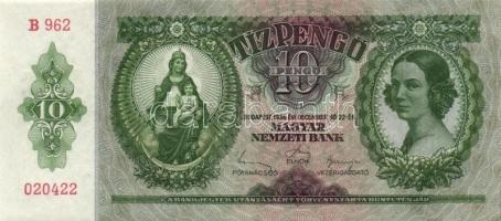 1936. 10P (7x) közte egymás utáni ill. kis ugrású sorszámokkal T:II+