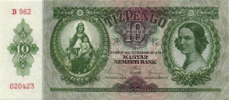 1936. 10P (7x) közte egymás utáni ill. kis ugrású sorszámokkal T:II+