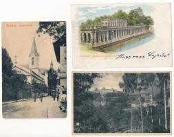 Karlovy Vary, Karlsbad; - 41 pre-1945 postcards in mixed quality