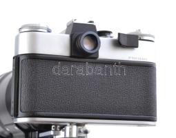 Zenit EC fotópuska Tair Z FC 4,5/300 és Helios 44-2 2/58 objektívekkel. Teljes szett, jó állapotú fé...