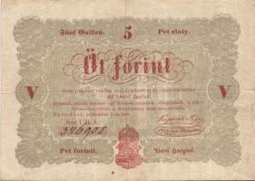 1848. 5Ft "Kossuth bankó" T:II-/III