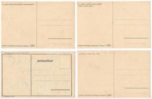 CSERKÉSZET - 9 db régi magyar képeslap (Márton Lajos és Hampel-Scharf szignók) / SCOUTING - 9 pre-19...