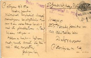 1918 Pöstyén, Piestany; Isabella pavilon. Schreiber Gyula kiadása / pavilion villa (EK) + "Rote...